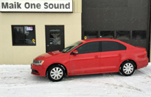 2011 Volkswagen Jetta with professional window tint in North Bay